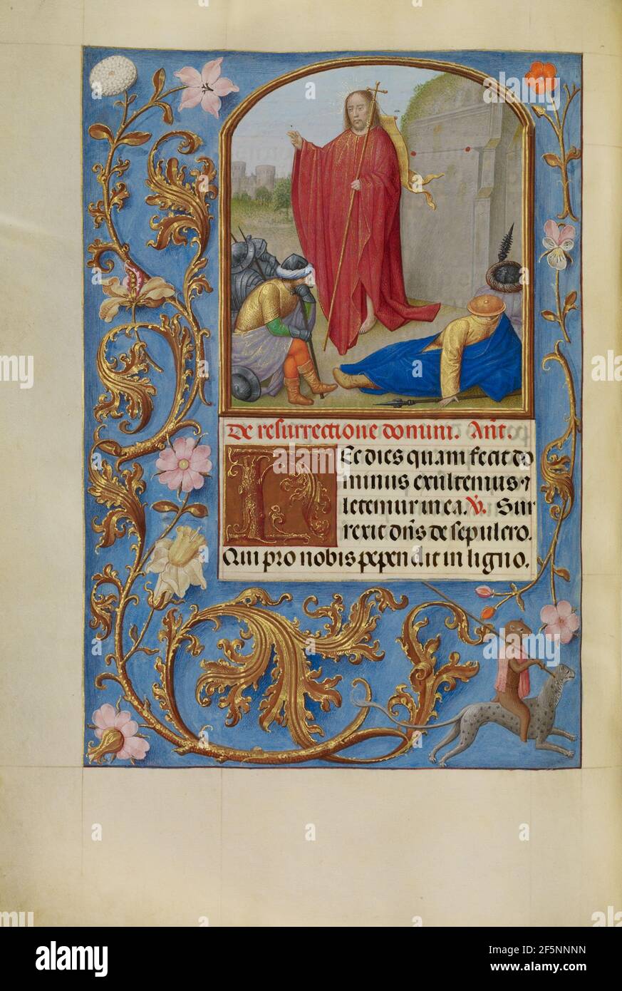 La Résurrection. Atelier de Maître de la première prière Livre de Maximilien (Flamand, actif vers 1475 - 1515) Banque D'Images