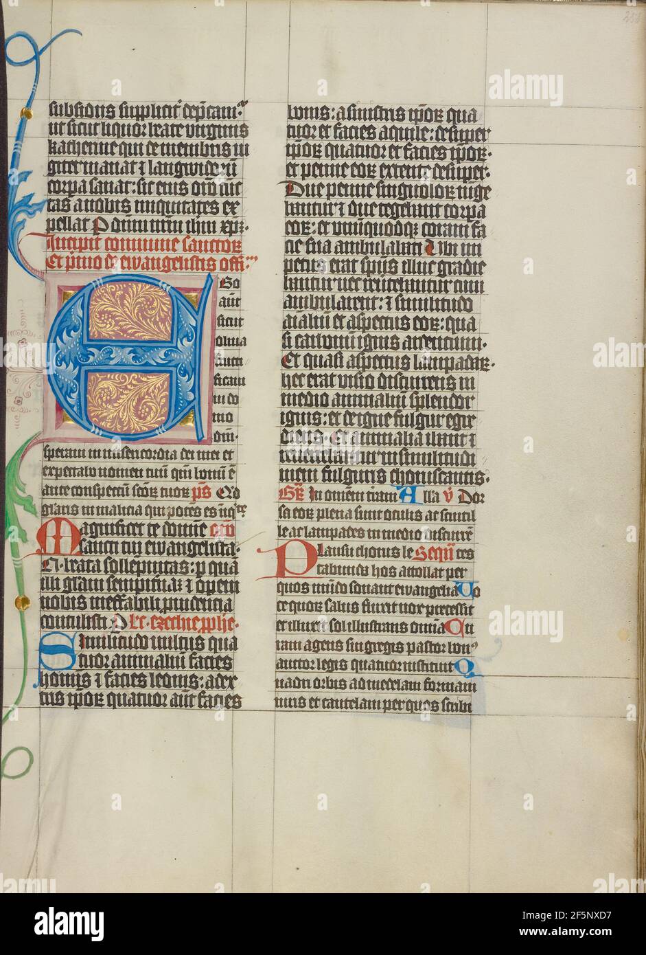 Décoré initial E. Maître Michael (autrichien, actif vers 1420 jusqu'au milieu du XVe siècle) Banque D'Images