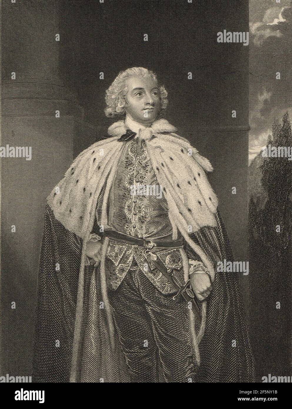 John Fane, 10e comte de Westmorland, nommé lieutenant d'Irlande par Pitt en 1790 Banque D'Images