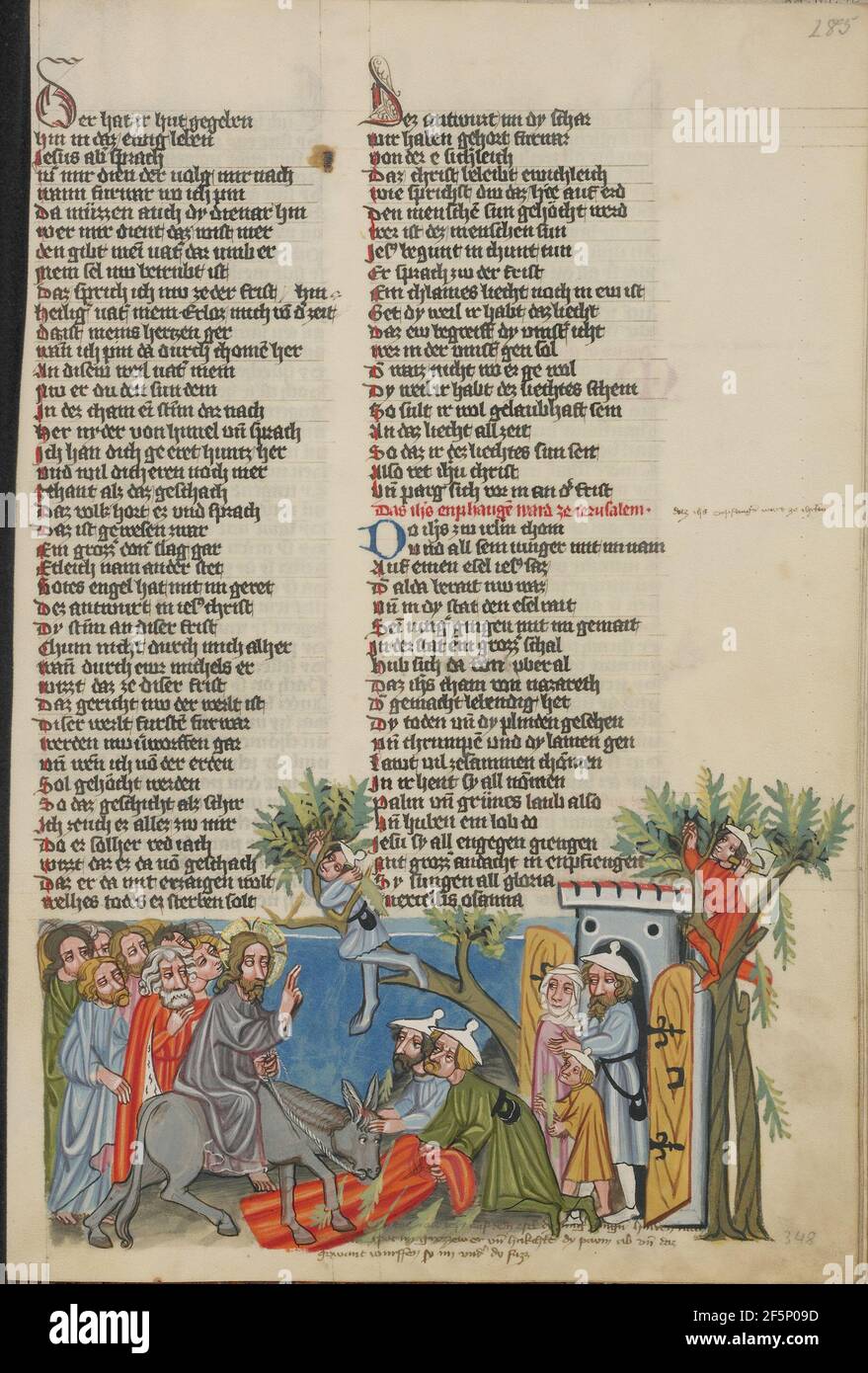 L'entrée à Jérusalem. Banque D'Images