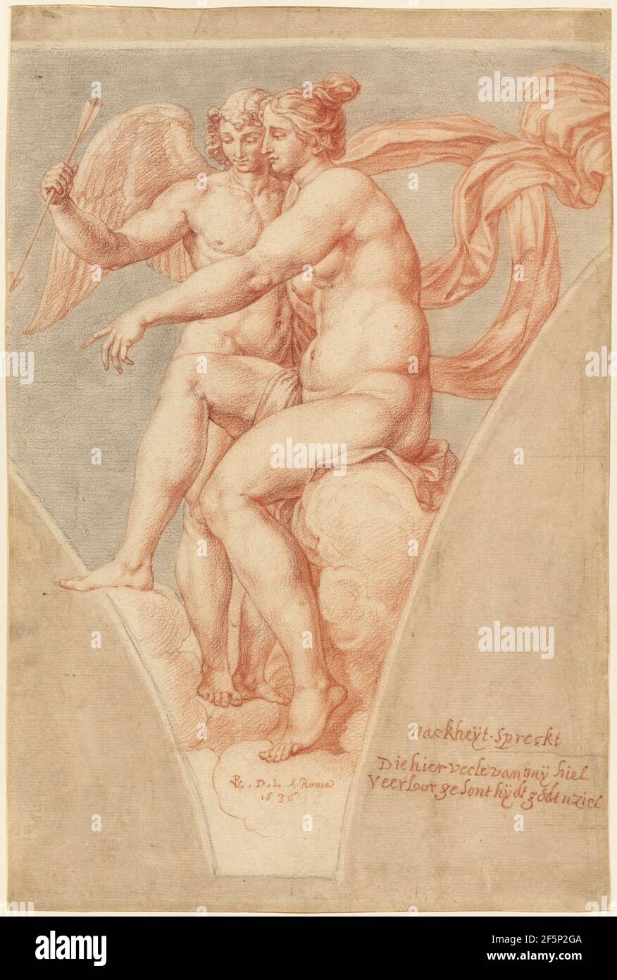 Vénus et Cupidon (après Raphaël). Pieter van Lint (flamand, 1609 - 1690) Banque D'Images