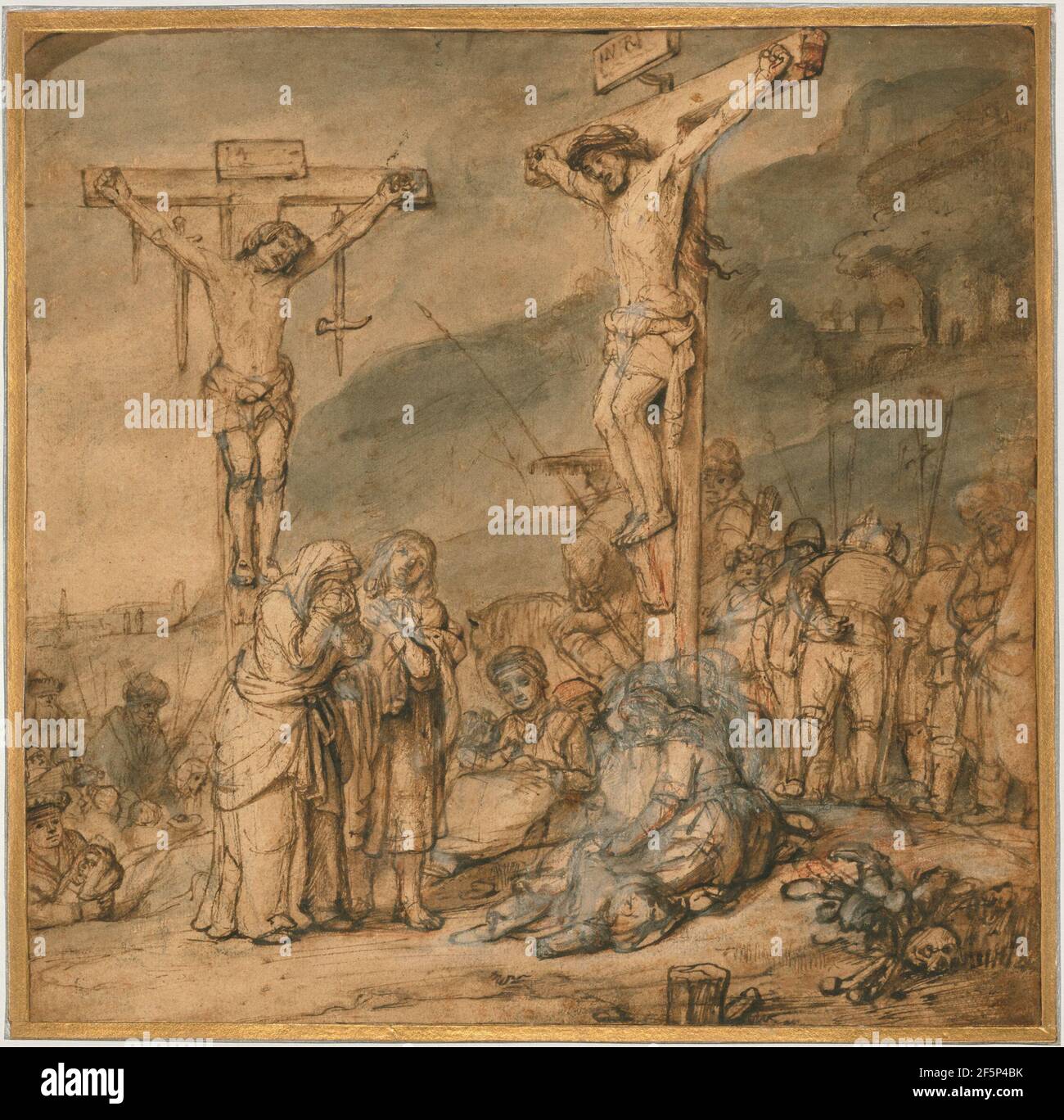 La Crucifixion. Samuel van Hoogstraten (néerlandais, 1627 - 1678) Banque D'Images