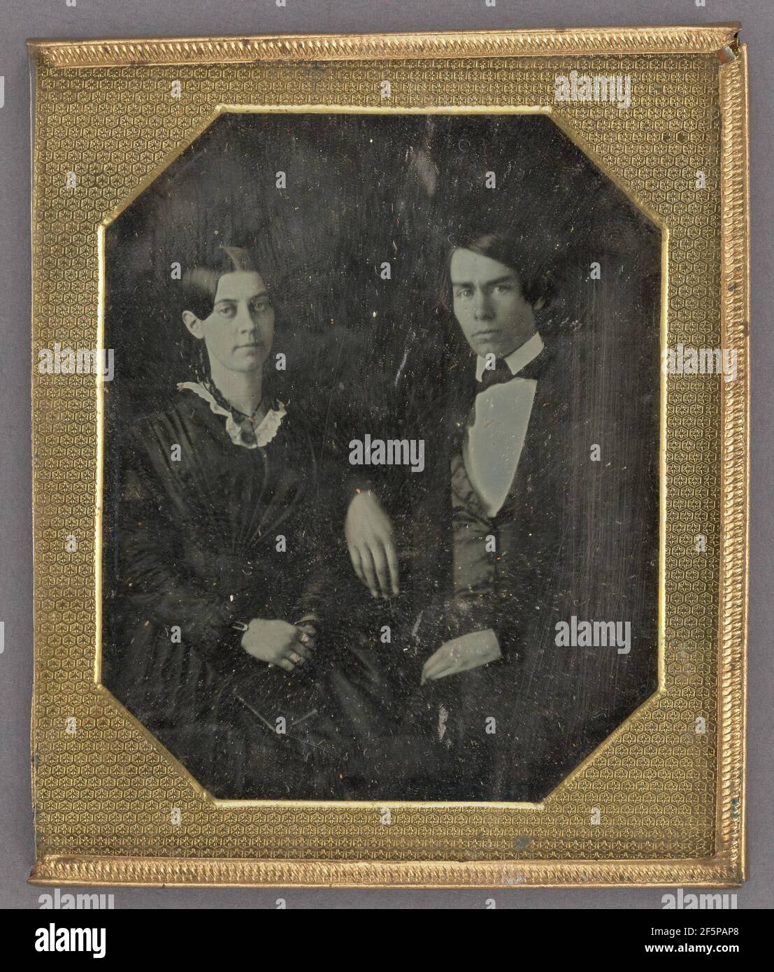 Portrait d'un couple. Fabricant inconnu, américain Banque D'Images