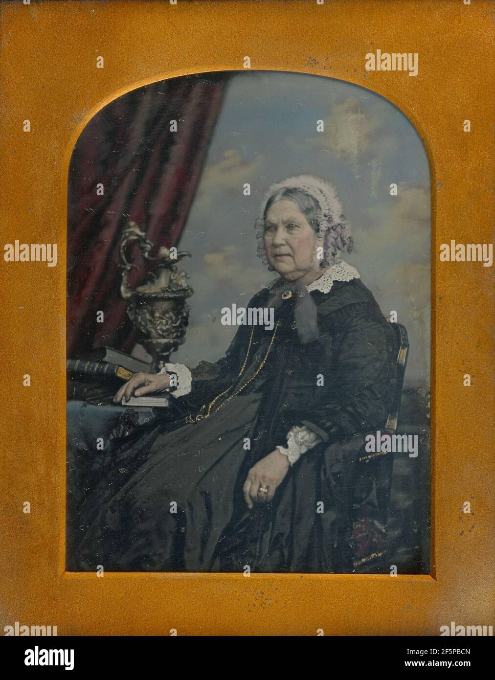 Portrait d'une femme âgée assise. William Edward Kilburn (anglais, 1818 - 1891) Banque D'Images