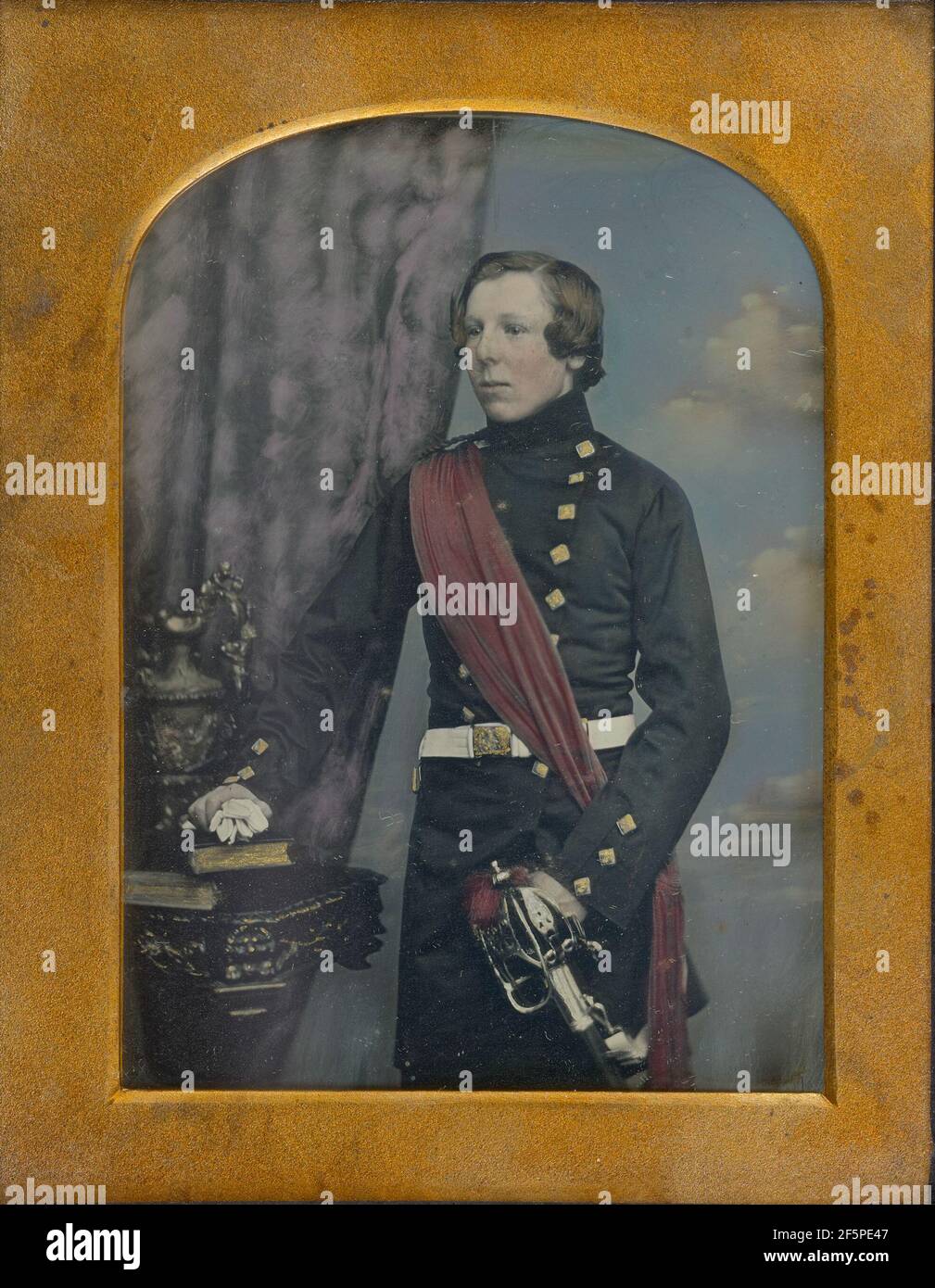 Portrait d'un homme militaire. William Edward Kilburn (anglais, 1818 - 1891) Banque D'Images