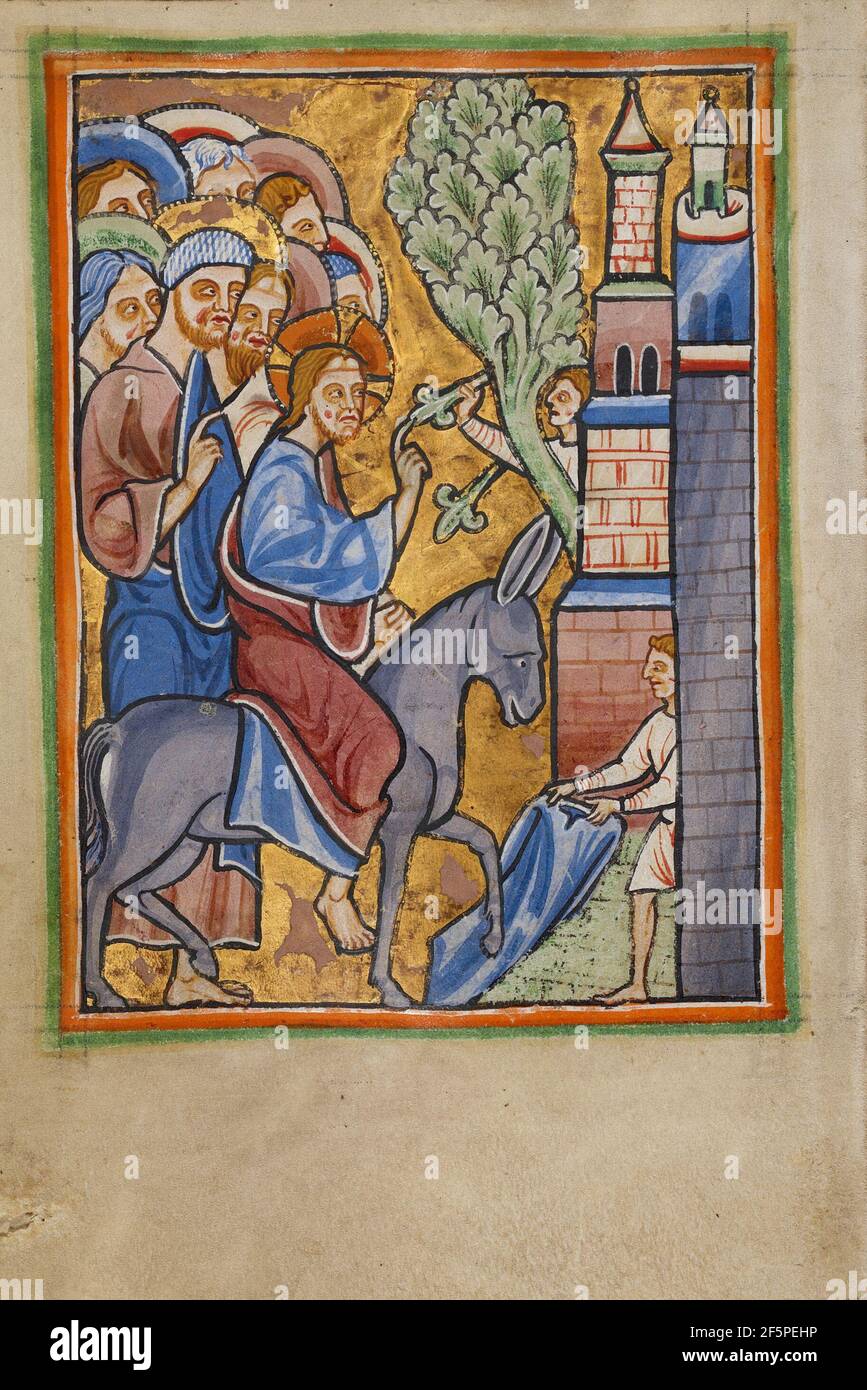 L'entrée à Jérusalem. Inconnu Banque D'Images