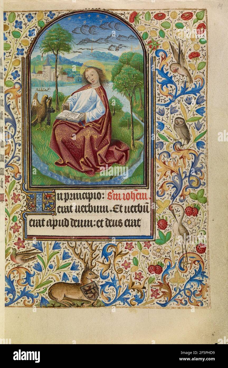 Livre des heures. Maître de Jacques de Luxembourg (français, actif vers 1460 - 1470) Banque D'Images