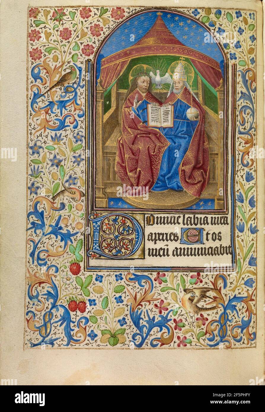 La Trinité. Maître de Jacques de Luxembourg (français, actif vers 1460 - 1470) Banque D'Images