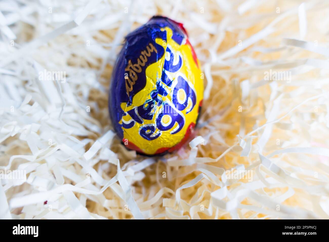 Cadeaux de Pâques au chocolat Banque D'Images