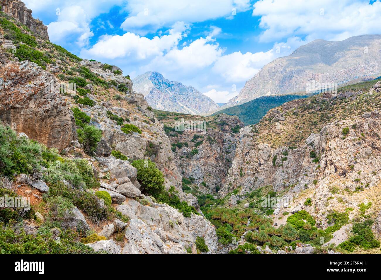 La gorge de Samaria, un parc national de Grèce dans le sud-ouest de la Crète Banque D'Images