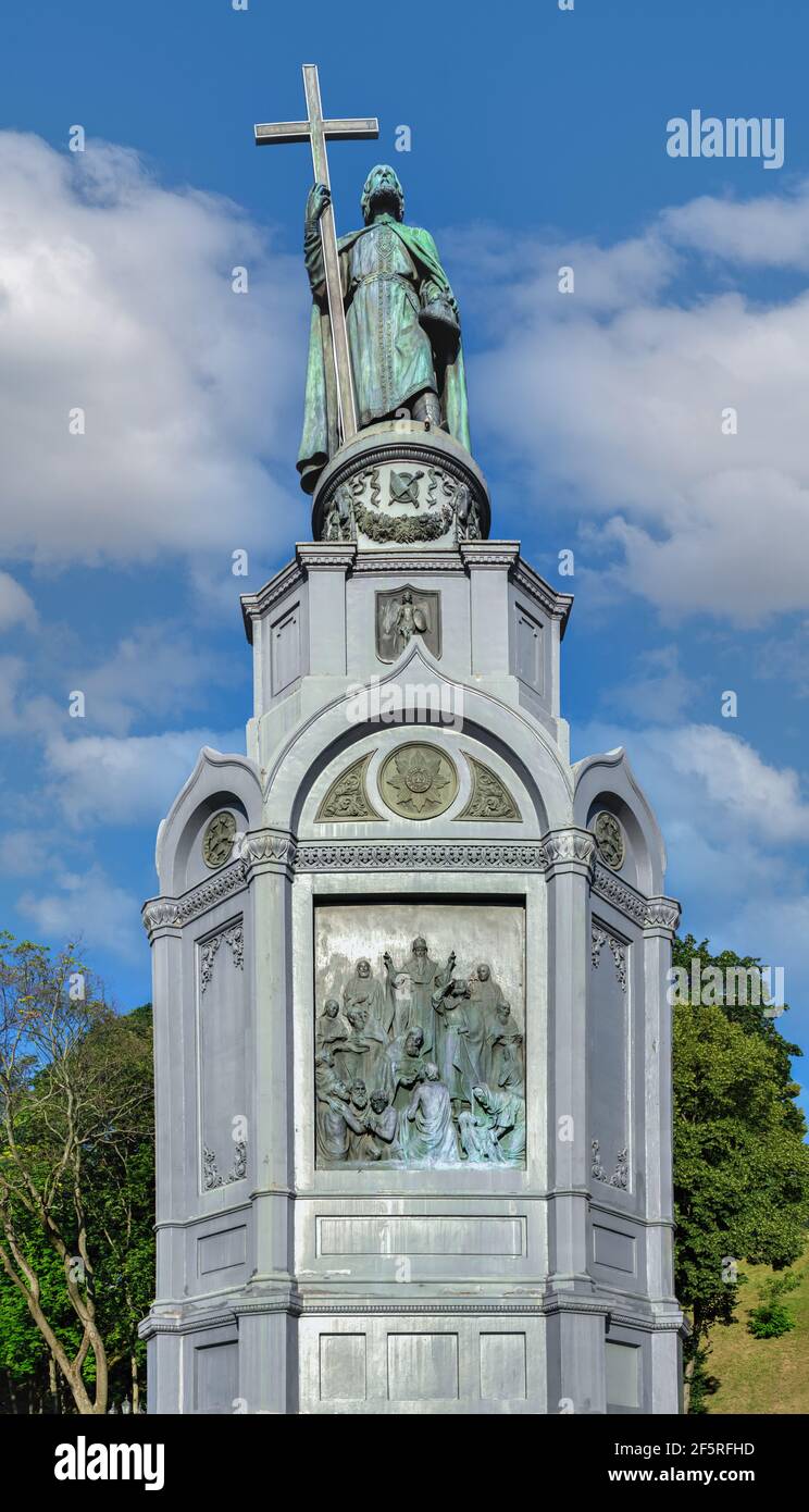 Monument à Vladimir le Grand à Kiev, Ukraine Banque D'Images