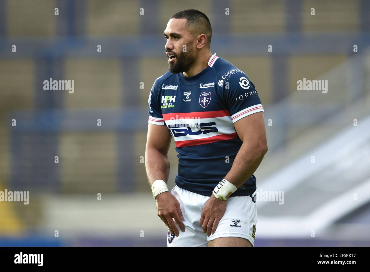 Leeds, Royaume-Uni. 27 mars 2021. Bill Tupou (3) de Wakefield Trinity pendant le match à Leeds, Royaume-Uni le 3/27/2021. (Photo de Richard long/News Images/Sipa USA) crédit: SIPA USA/Alay Live News Banque D'Images