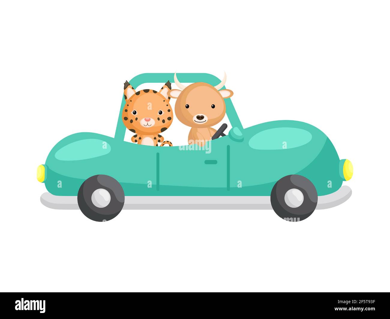 Jolie Petite Lynx Et Yak Conduisant Une Voiture Emeraude Personnage De Dessin Anime Pour Les Enfants Livre Album Douche De Bebe Carte De Voeux Invitation De Fete Maison Interio Image Vectorielle Stock Jolie Petite Lynx Et Yak Conduisant Une Voiture Emeraude Personnage De Dessin Anime Pour Les Enfants Livre Album Douche De Bebe Carte De Voeux Invitation De Fete Maison Interio Image Vectorielle Stock