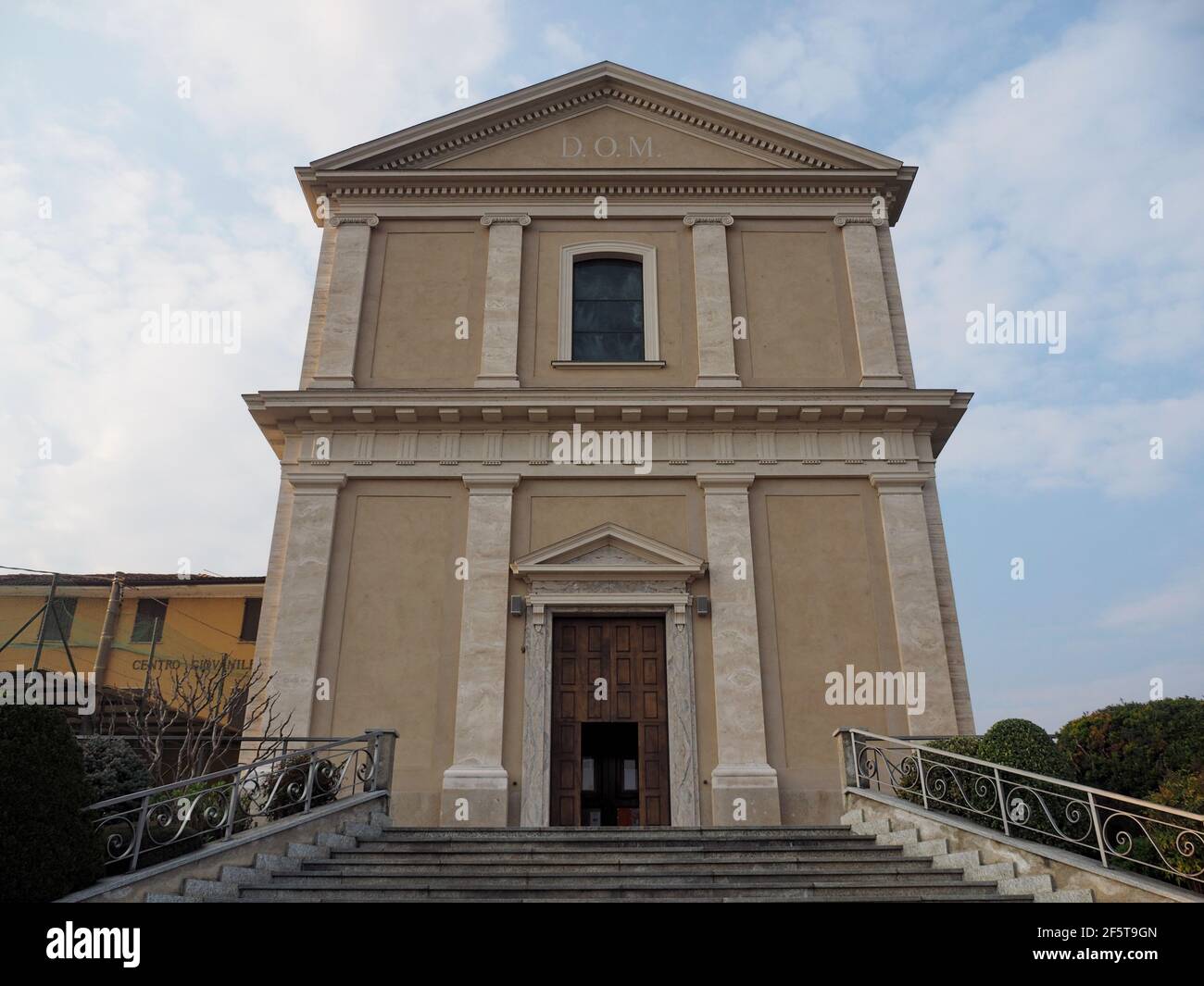 Église Santa Maria Assunta et San Rocco à Filago, petite ville de la province de Bergame, Lombardie, Italie Banque D'Images