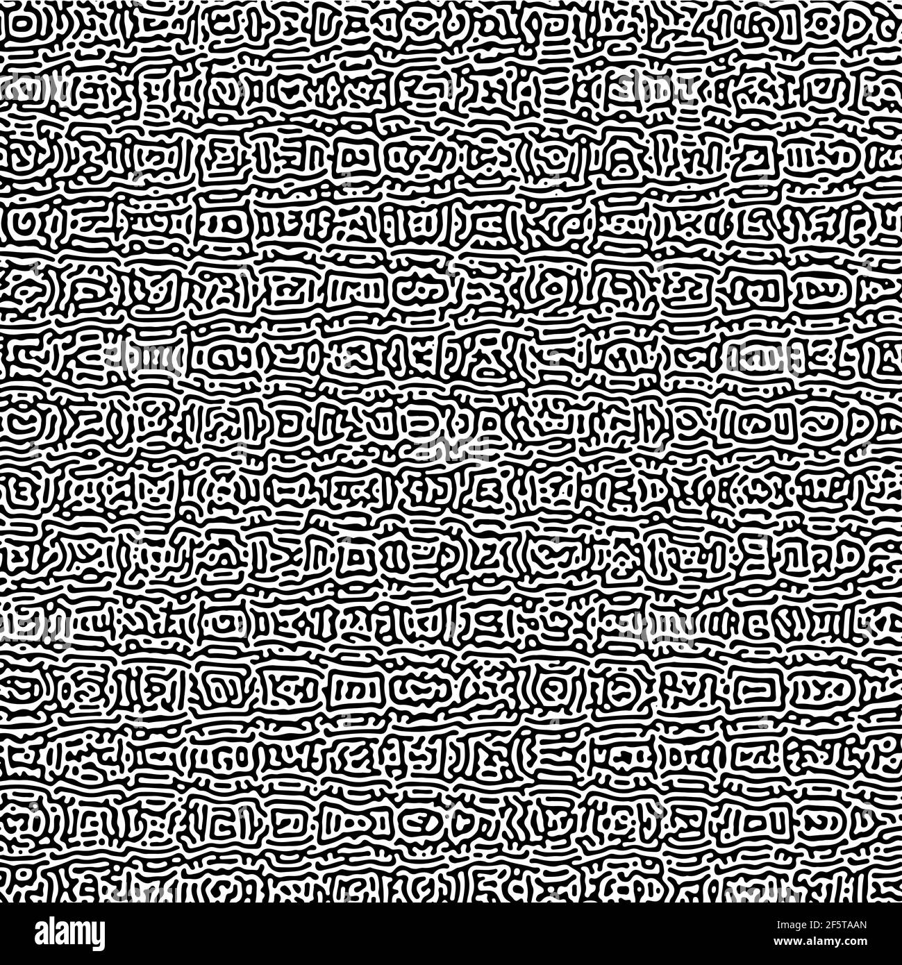 Motif de Turing multi-échelle symétrique cyclique. Texture monochrome Illustration de Vecteur