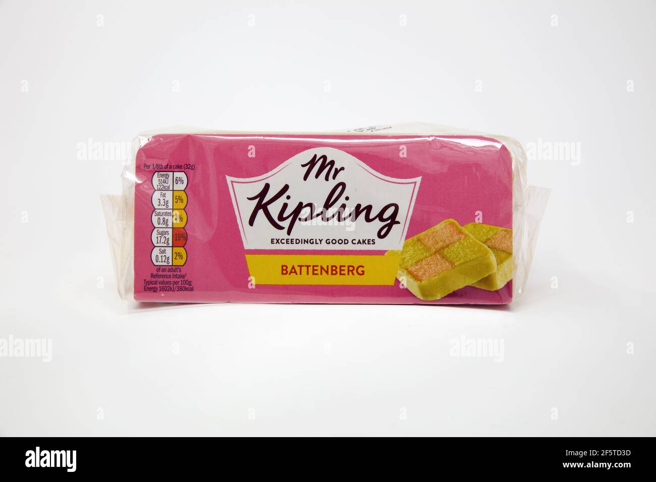 Gâteau de MR Kipling Battenberg Banque D'Images