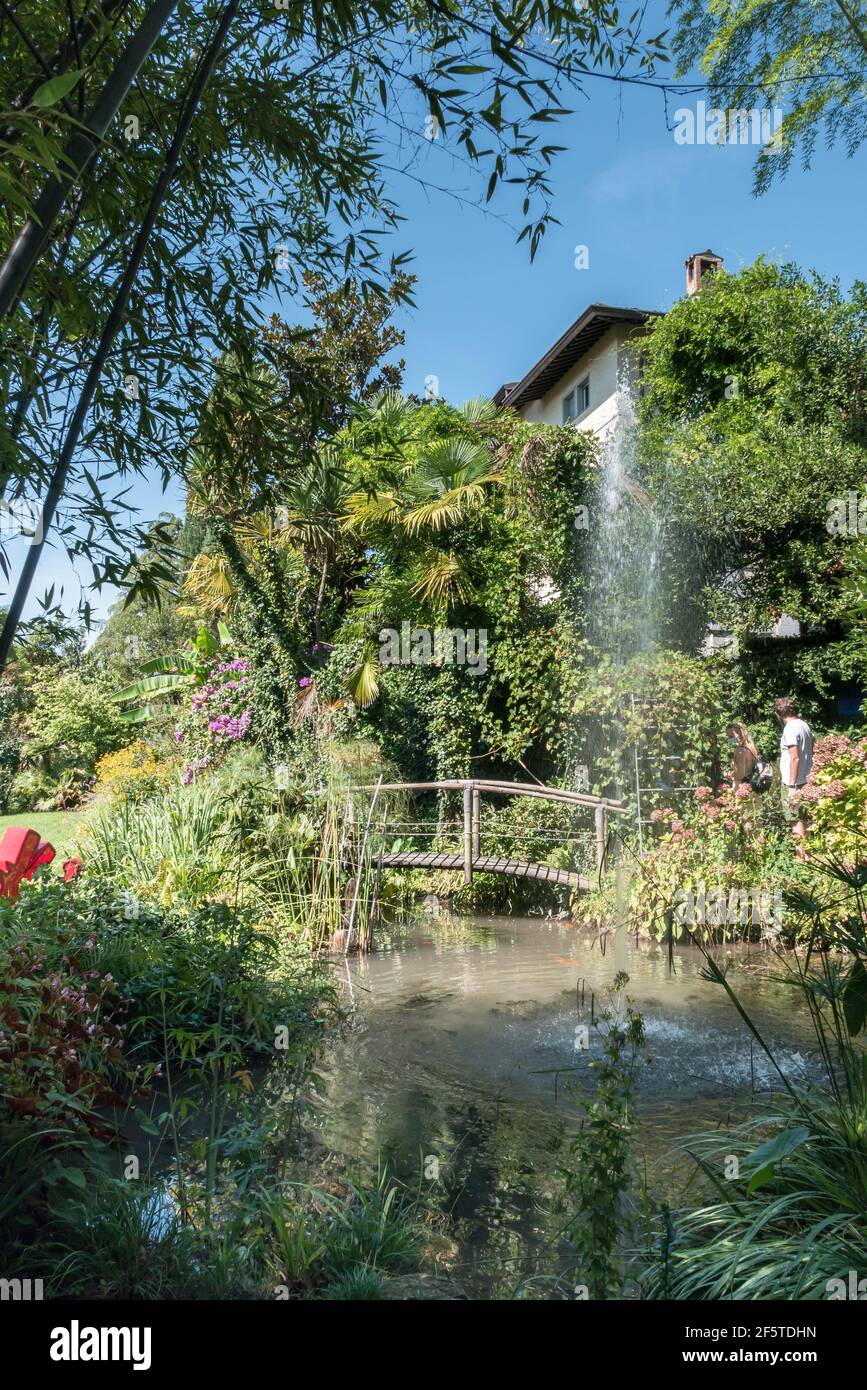 Jardin botanique André Heller. Gardone Riviera (BS), ITALIE - 25 août 2020 Banque D'Images