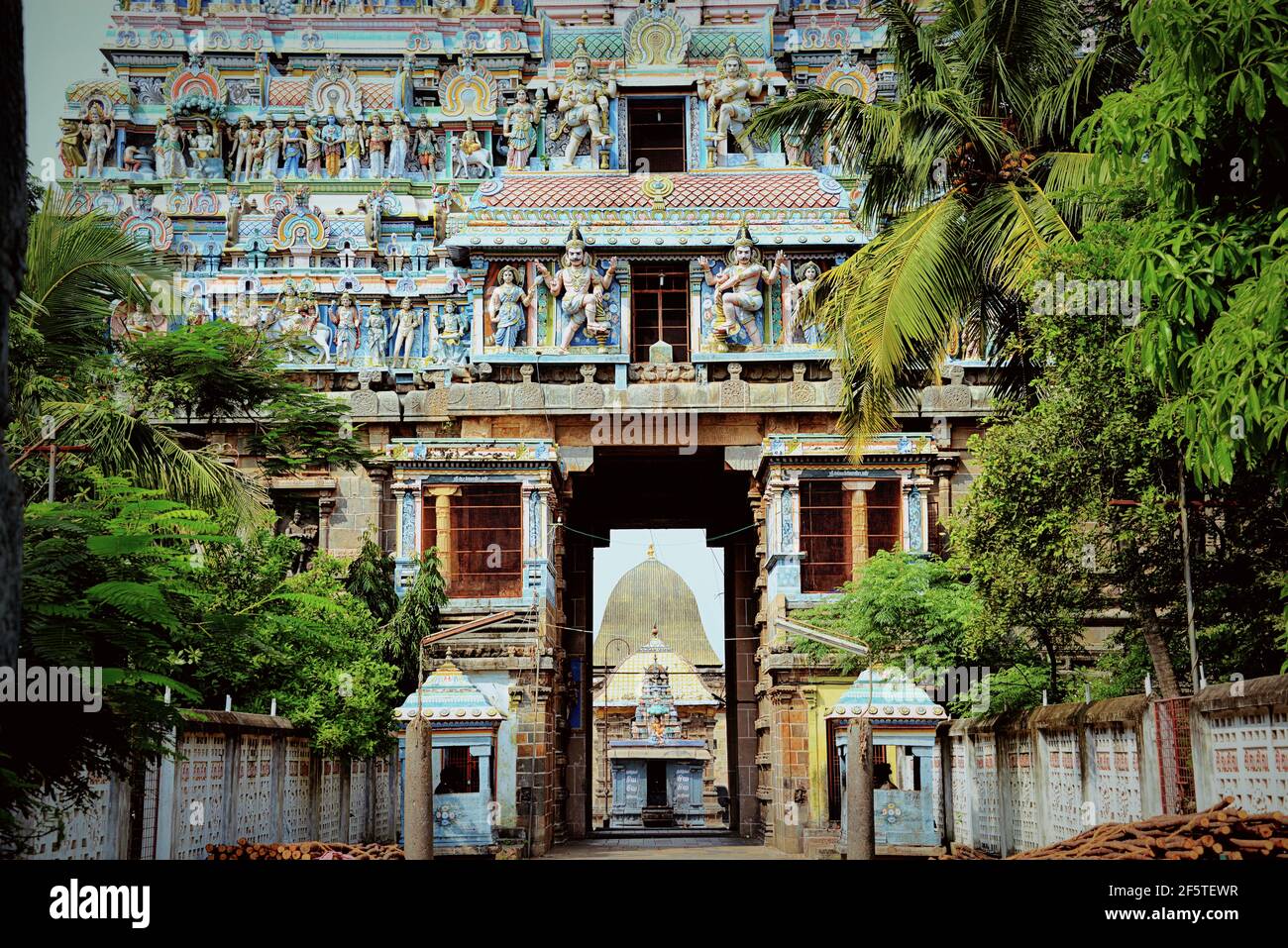 TEMPLE DE NATARAJA Banque D'Images