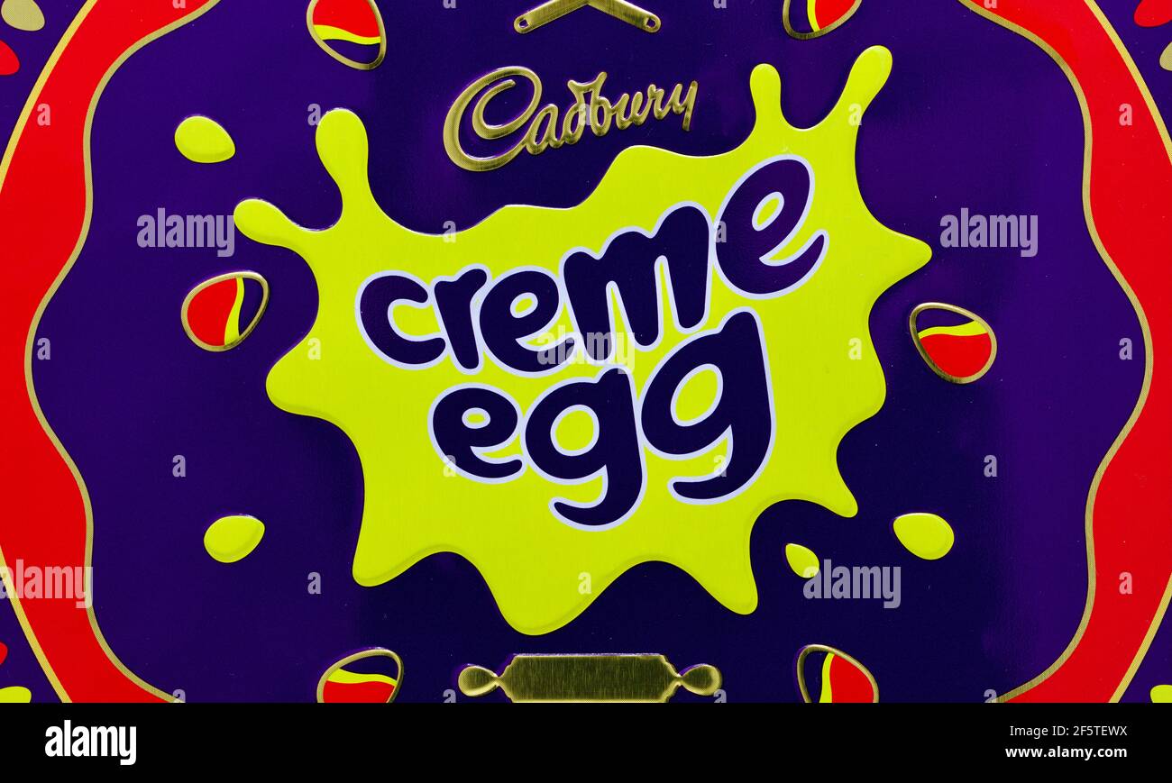 Boîte de chocolat Cadbury Creme Egg Banque D'Images