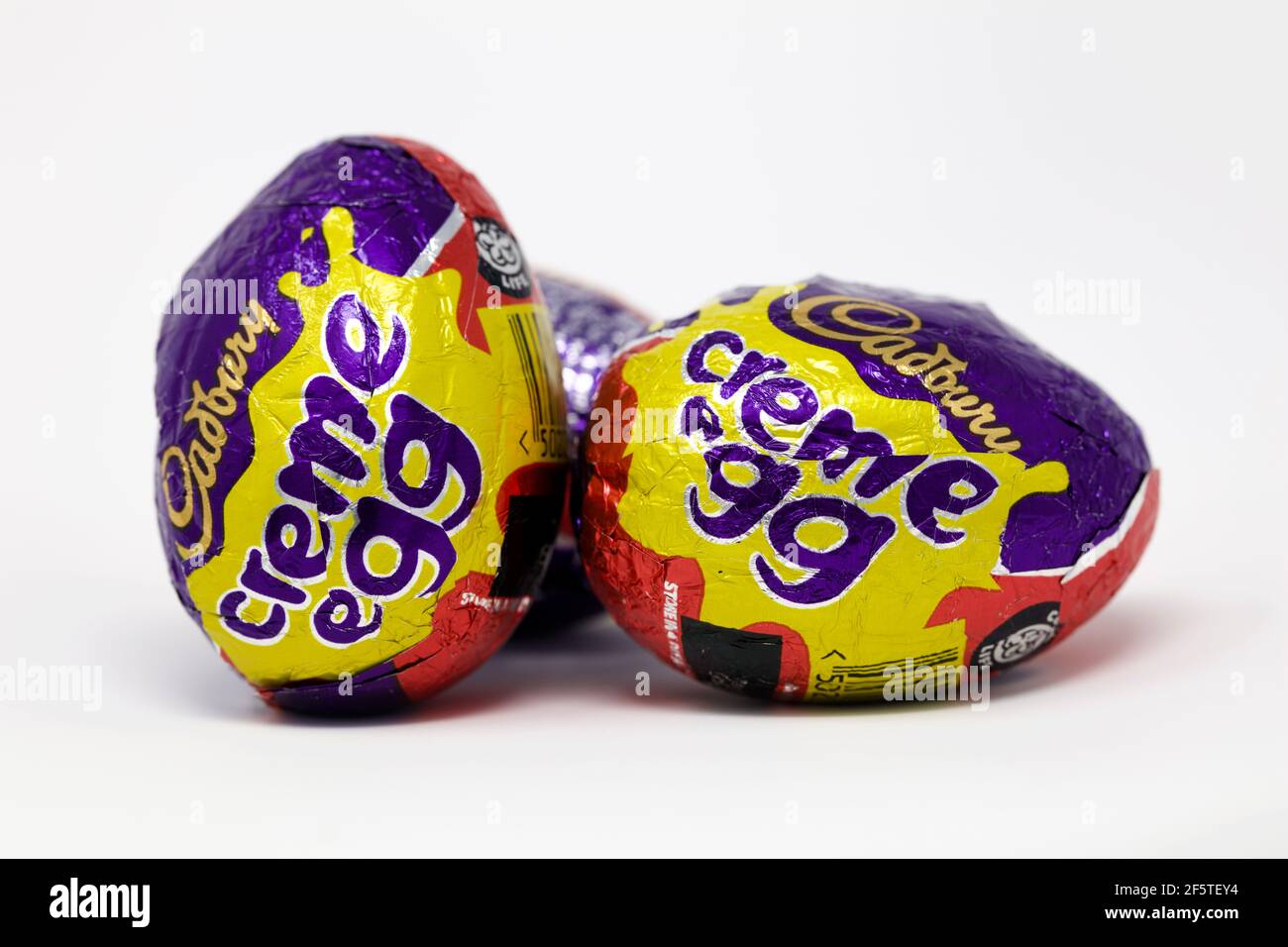 Œufs de Creme de Cadbury Banque D'Images