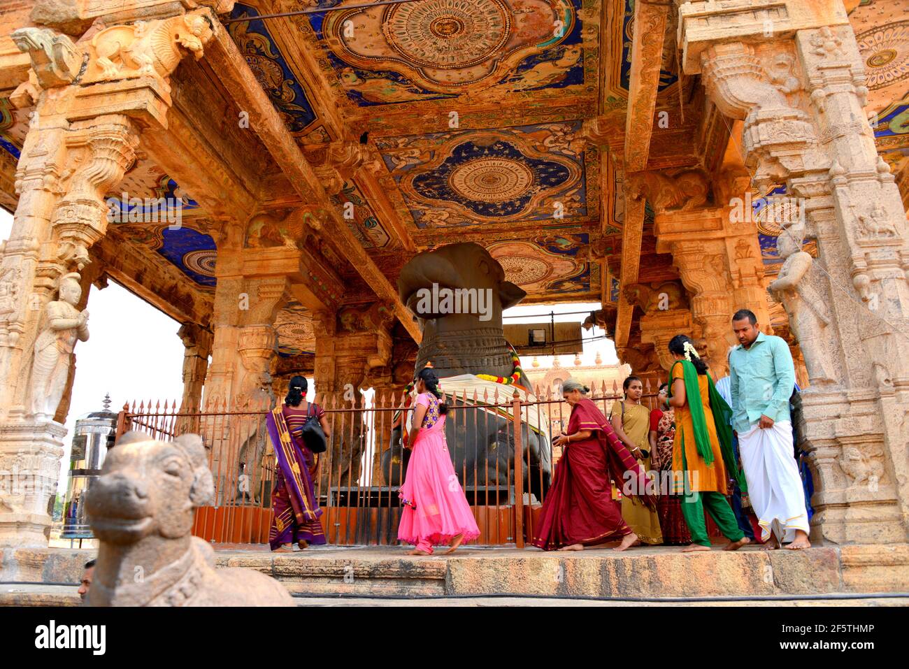 Temple de Thanjavur-Brihadeeswara Banque D'Images