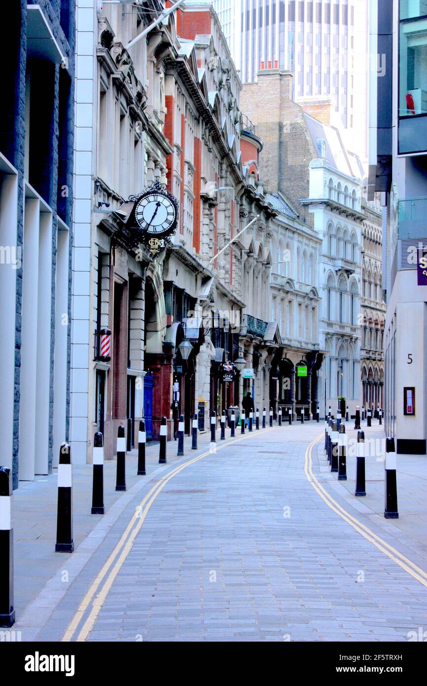 Rue Thogmorton, ville de Londres Banque D'Images