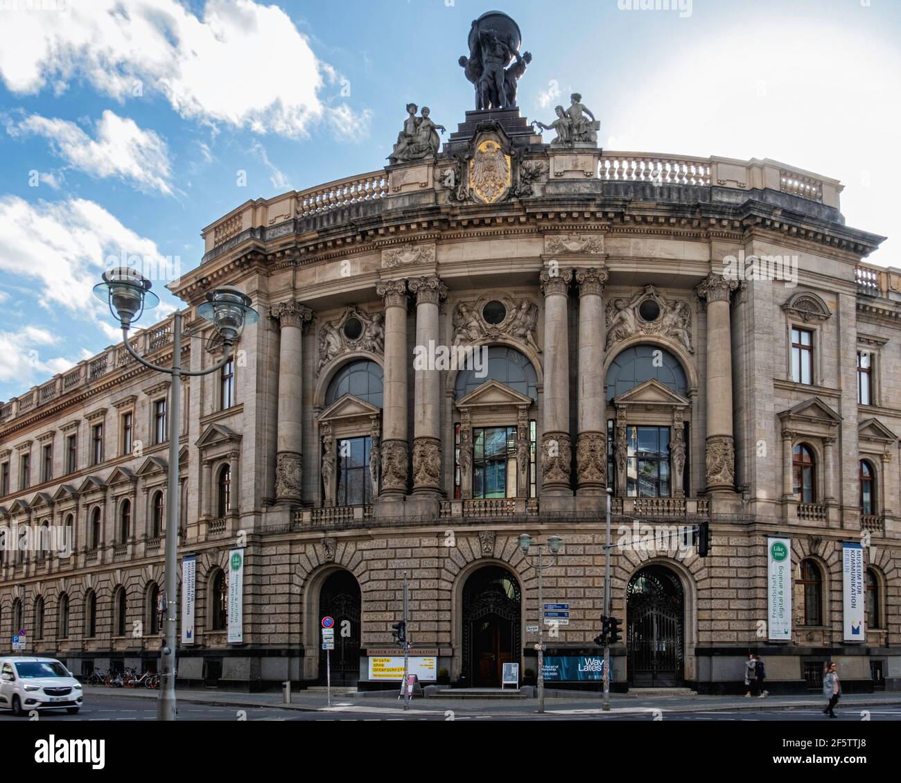 Musée de la communication dans le bâtiment néo-baroque historique de Leipziger Straße 16, Mitte, Berlin. Fondée en 1872 comme musée postal. Banque D'Images