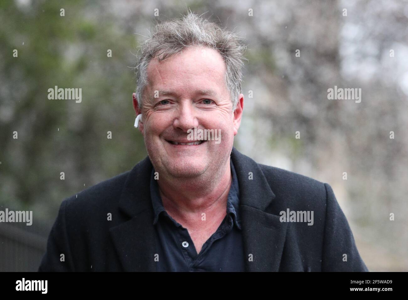 Photo du dossier datée du 10/3/2021 de Piers Morgan qui a lancé une attaque passionnée sur la culture d'annulation et une défense de la liberté d'expression en racontant son départ de Good Morning Britain pour ce qu'il a dit ne croyait pas la duchesse de Sussex. Date de publication : dimanche 28 mars 2021. Banque D'Images