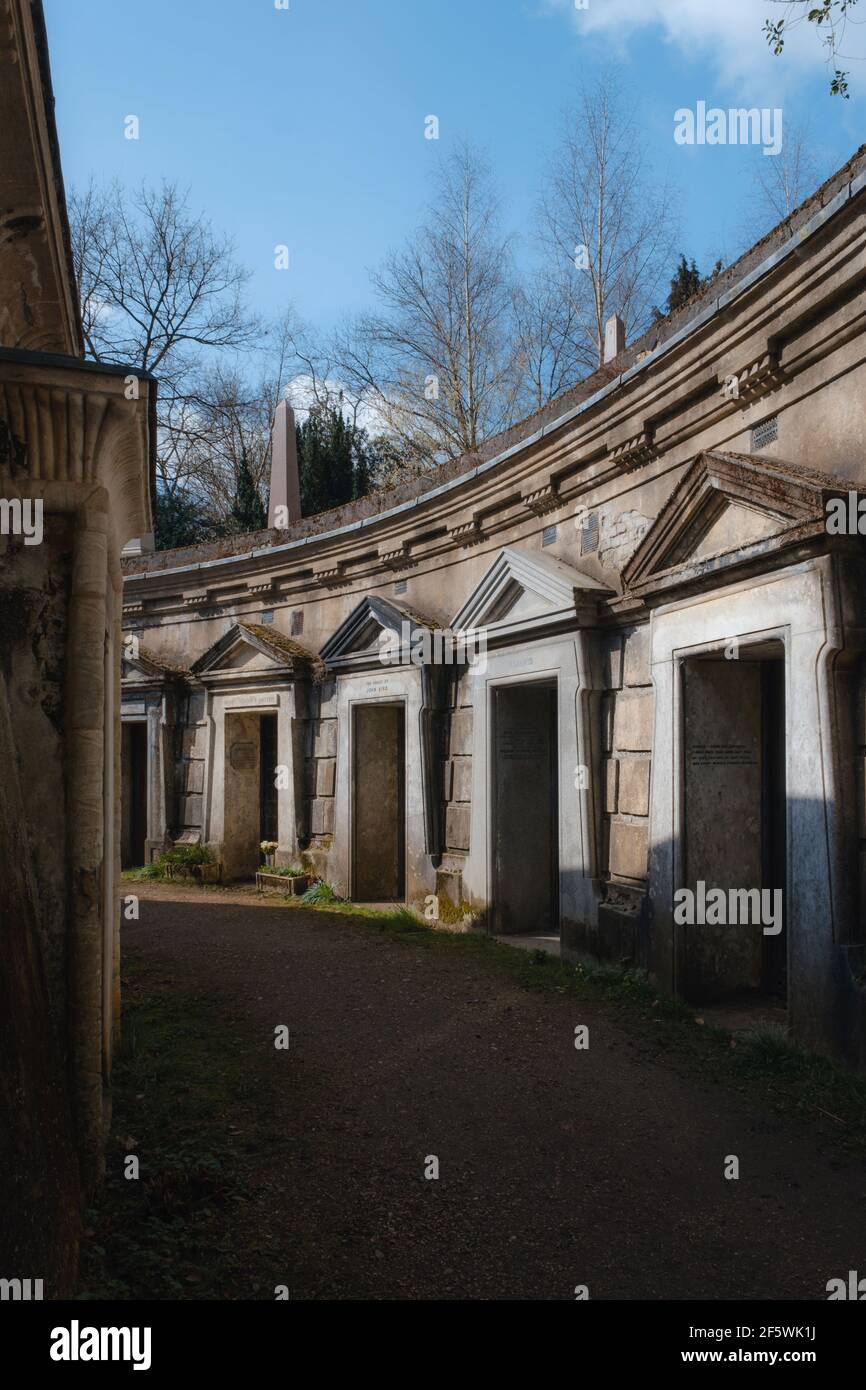 Londres, Royaume-Uni- Mars 2021: Le cercle des coffres-forts du Liban, Highgate Cemetery West Banque D'Images