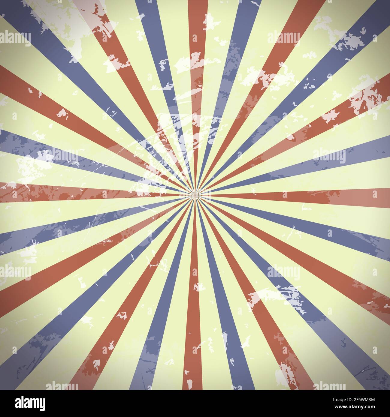 Arrière-plan rétro-rafale. Vintage Grunge Vector. Bleu et rouge Illustration de Vecteur