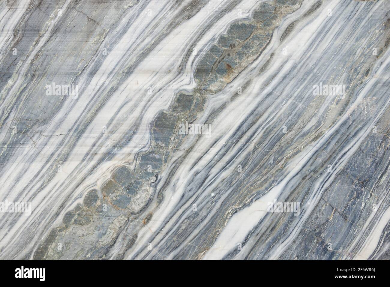 Coupe de marbre naturel de Karelian en gros plan Banque D'Images