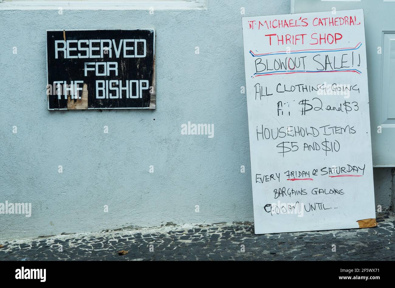 BOUTIQUE THRIFT Banque D'Images