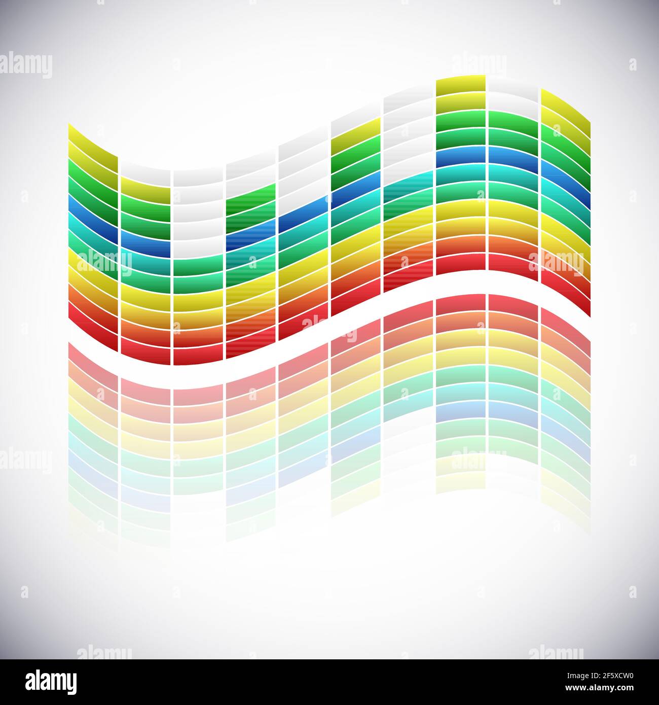 Soundwave, EQ, Equalizer Graphics pour les œuvres musicales, audio, sonores — illustrations vectorielles, clip art graphique Illustration de Vecteur