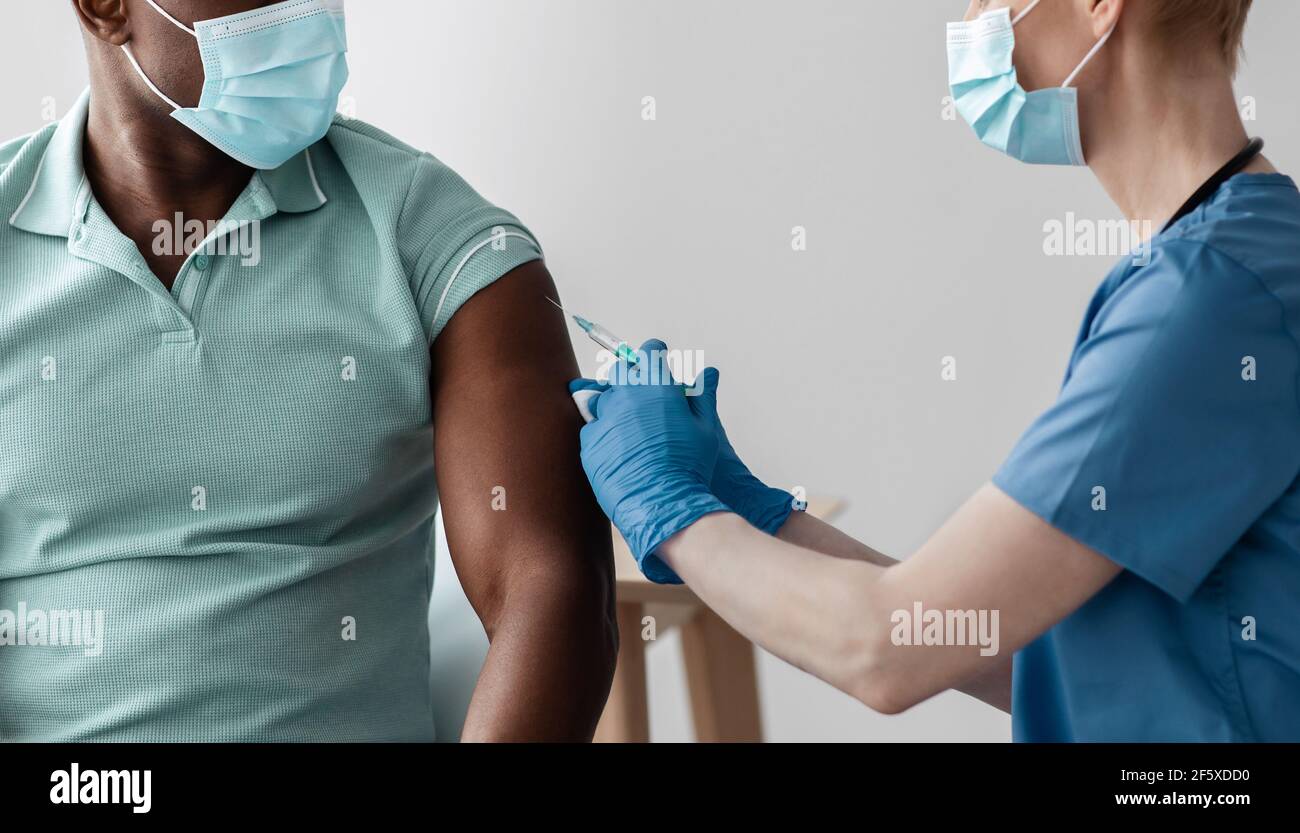 Médecine, traitement, vaccin Covid-19 et concept d'immunité Banque D'Images