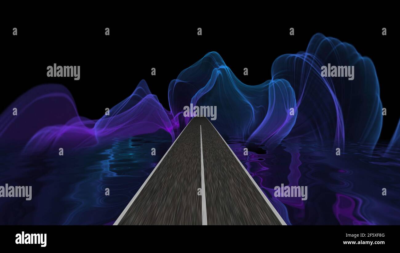 Entrer dans le monde de l'imagination et de l'illusion Banque D'Images