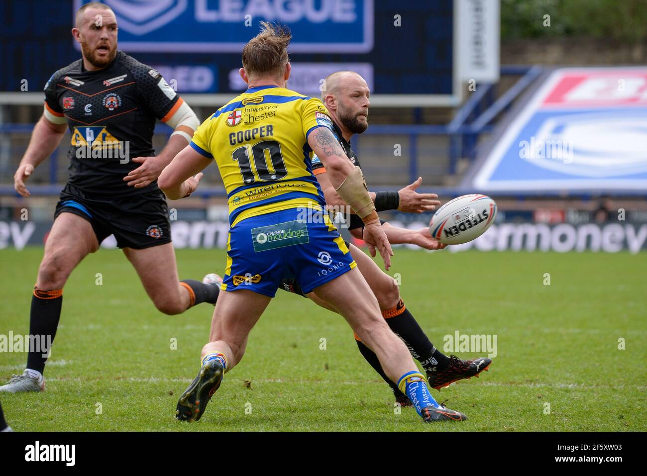 Paul McShane de Castleford Tigers pendant le match de la Super League de Betfred Castleford Tigers V Warrington Wolves au stade Headingley, Royaume-Uni o Banque D'Images