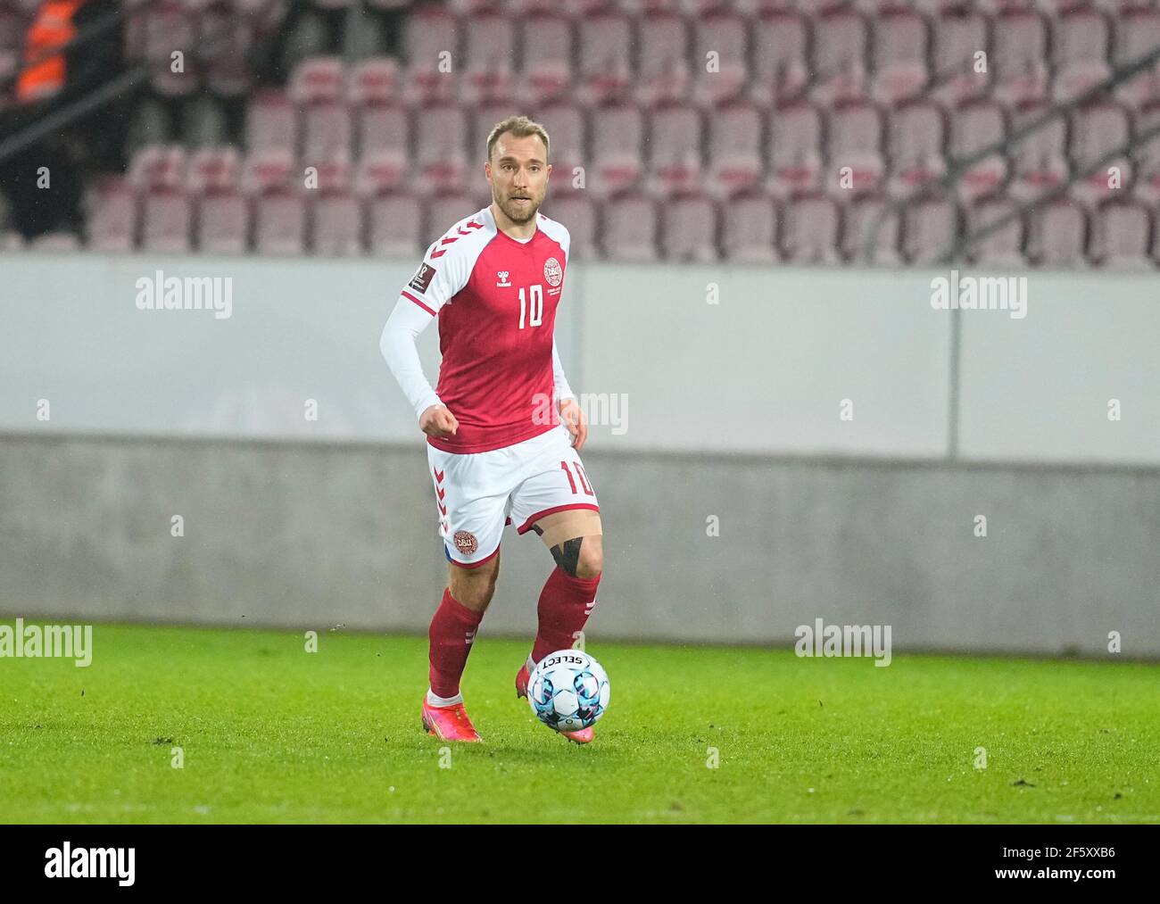 MCH Arena, Herning, Danemark. 28 mars 2021. Christian Eriksen du Danemark pendant le Danemark et la Moldavie sur le stade MCH, Herning, Danemark. Kim Price/CSM/Alamy Live News Banque D'Images