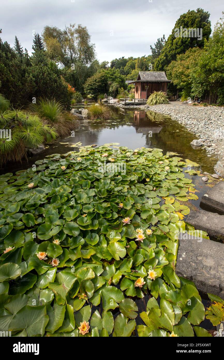 Jardins Miyazu, Nelson, Nouvelle-Zélande. Banque D'Images