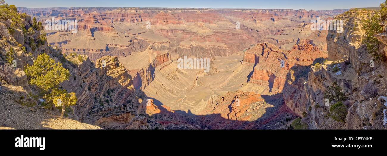 Vue sur le Grand Canyon entre Powell et Hopi points AZ Banque D'Images