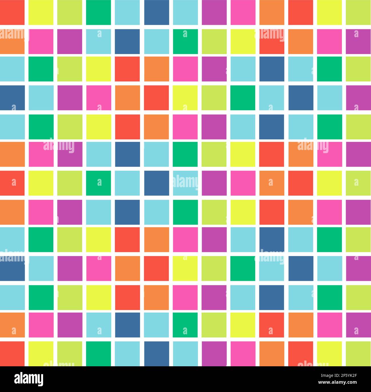 Carrés colorés motif vectoriel répétitif sans couture Illustration de Vecteur