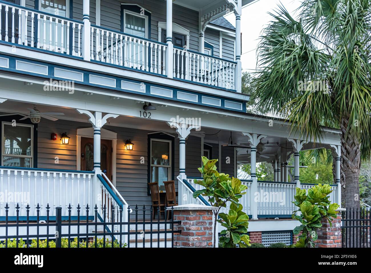 Restaurant conservé dans le quartier historique de Old City St. Augustine, Floride. (ÉTATS-UNIS) Banque D'Images