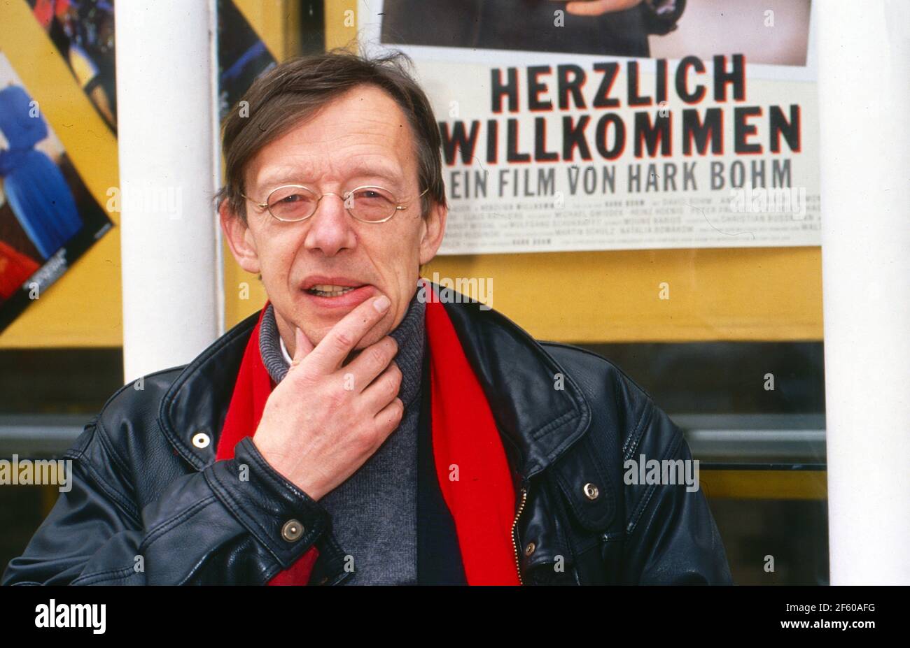 Hark Bohm BEI der Pressevorführung vom Fernsehfilm 'Herzlich Willkommen' à Hambourg, Allemagne 1990. Banque D'Images