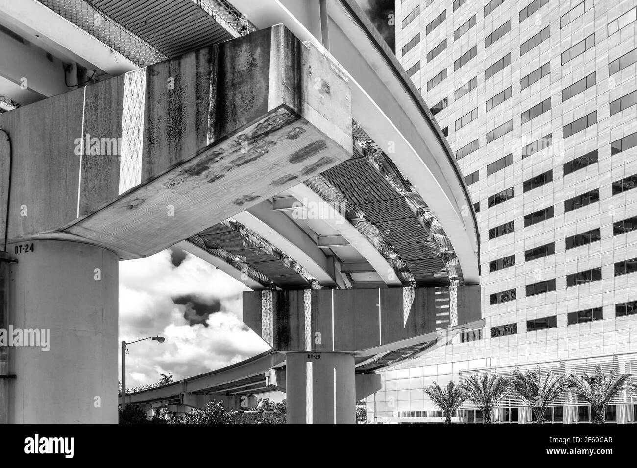 Ville de Miami scène en l'an 2017, Floride, États-Unis Banque D'Images