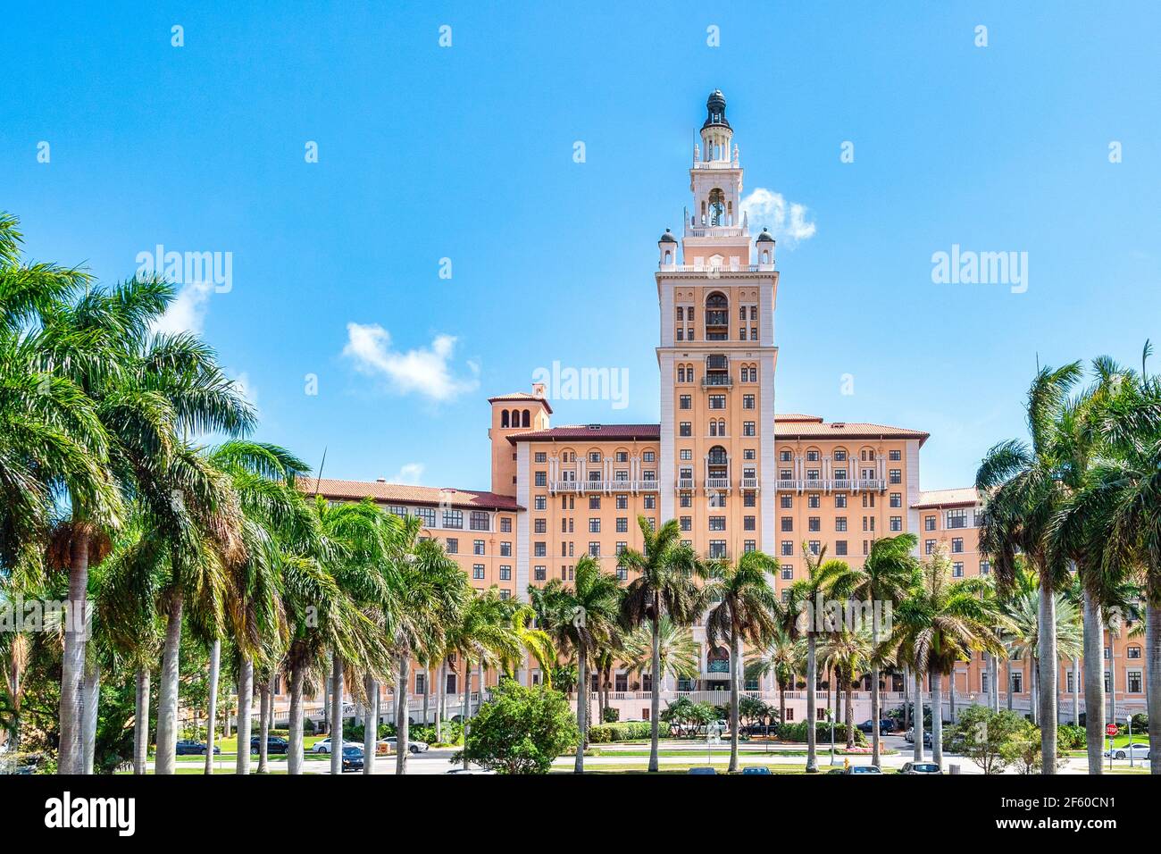 Architecture extérieure de l'hôtel Biltmore à Coral Gables, Miami, Floride, États-Unis Banque D'Images