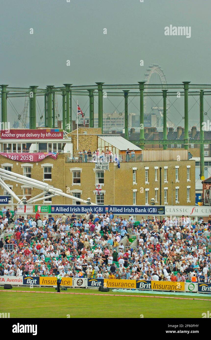 5ÈME TEST ANGLETERRE V AUSTRALIE 2ÈME JOUR 9/9/2005 PHOTO DAVID ASHDOWNCRICKET Banque D'Images