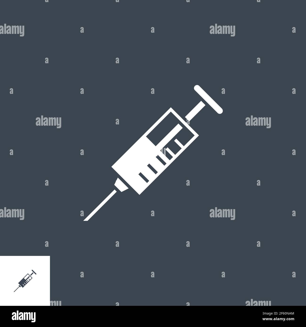 Icône de glyphe vectoriel lié à la seringue. Illustration de Vecteur