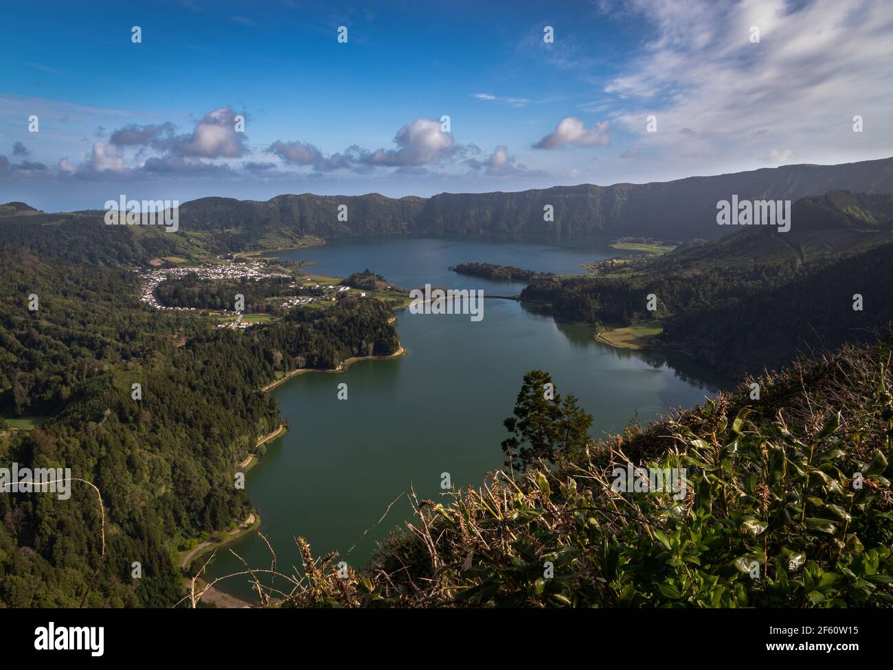 Lac Sete Cidade, Açores Banque D'Images