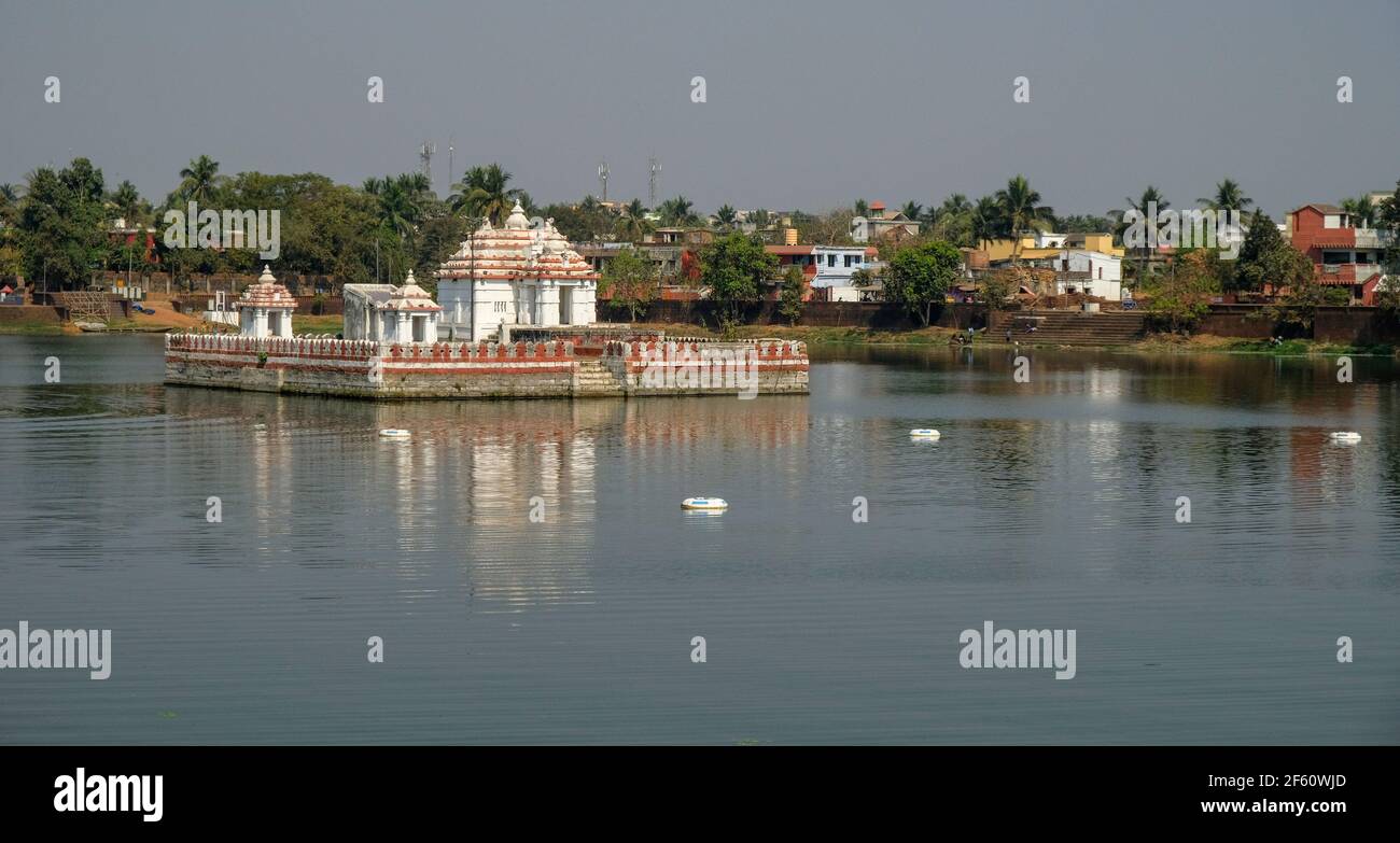 Bhubaneswar, Inde - février 2021 : le temple Brahma est un temple hindou dédié à Lord Brahma le 9 février 2021 à Bhubaneswar, Inde. Banque D'Images