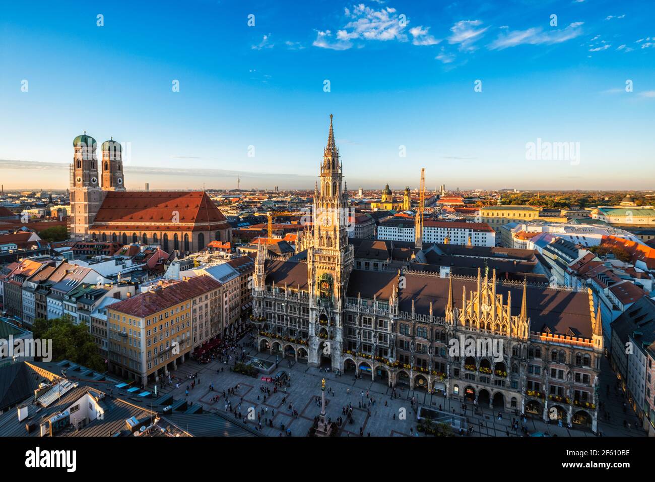 Vue aérienne de Munich, Allemagne Banque D'Images