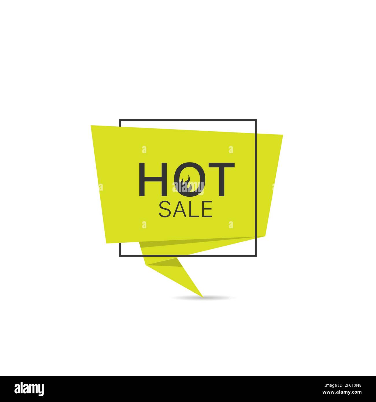 Hot sale icône vectorielle jaune tendance Illustration de Vecteur